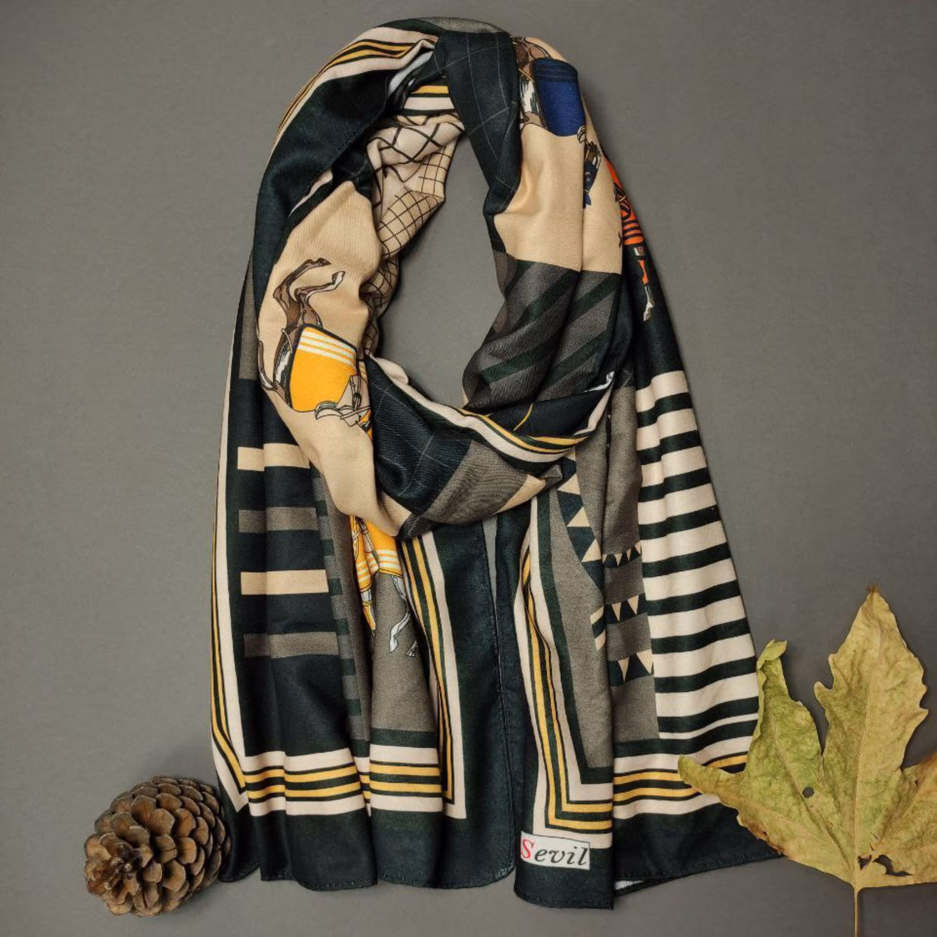 شال نخی درجه یک پاییزه ( طرح 5 )