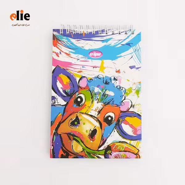 دفترچه یادداشت سیمی کلیپس جلدسخت طرح 003