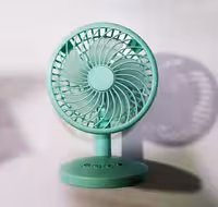 پنکه رومیزی پایه دار mini fan ZLM8803  فیروزه ای