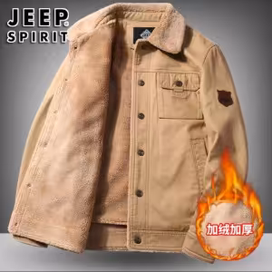 کاپشن کتان کتی داخل خز مارک jeep