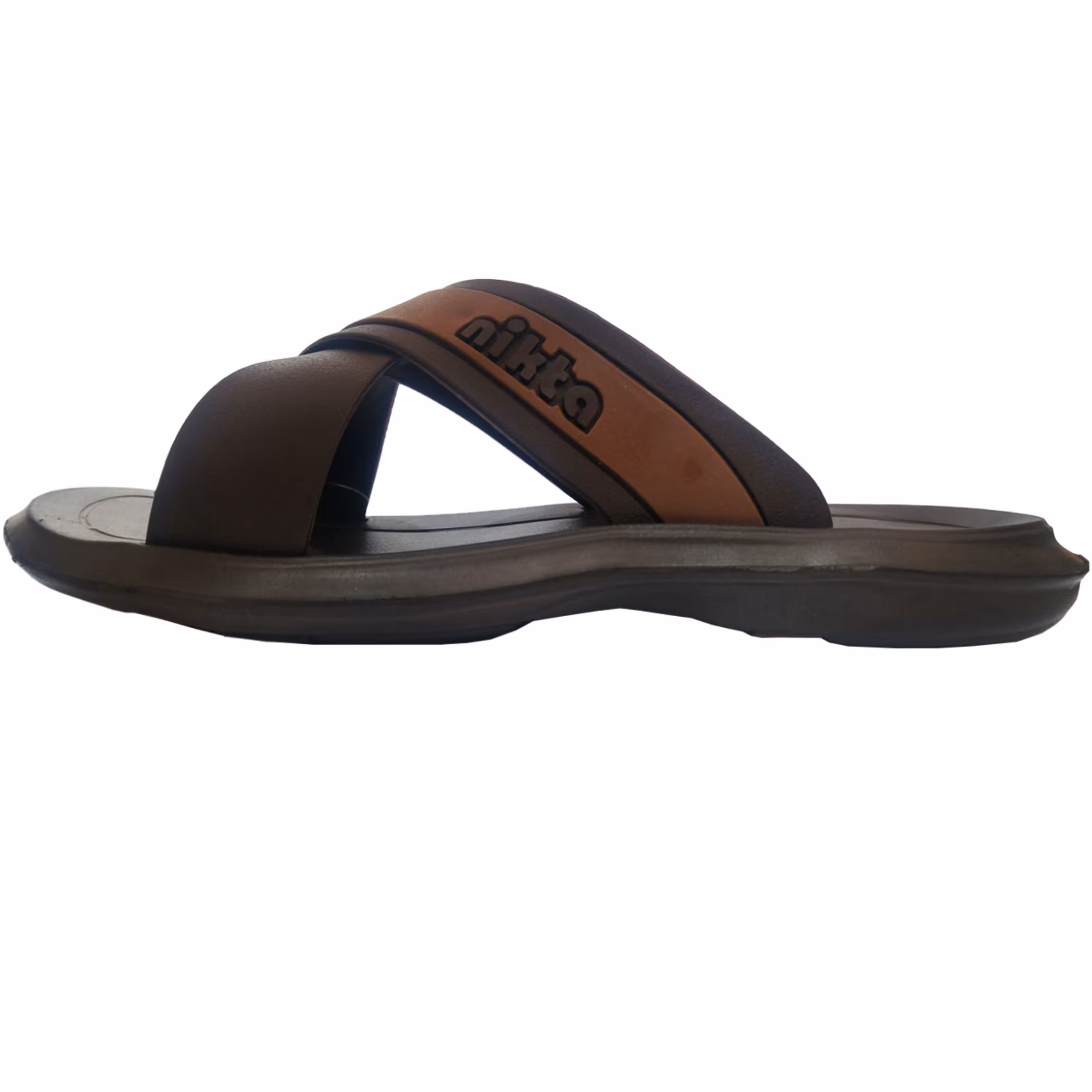 دمپایی مردانه نیکتا کد 196 رنگ قهوه ای