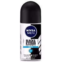 رول ضد تعریق مردانه نیوآ مدل Black And White Invisible Fresh حجم 50 میلی لیتر