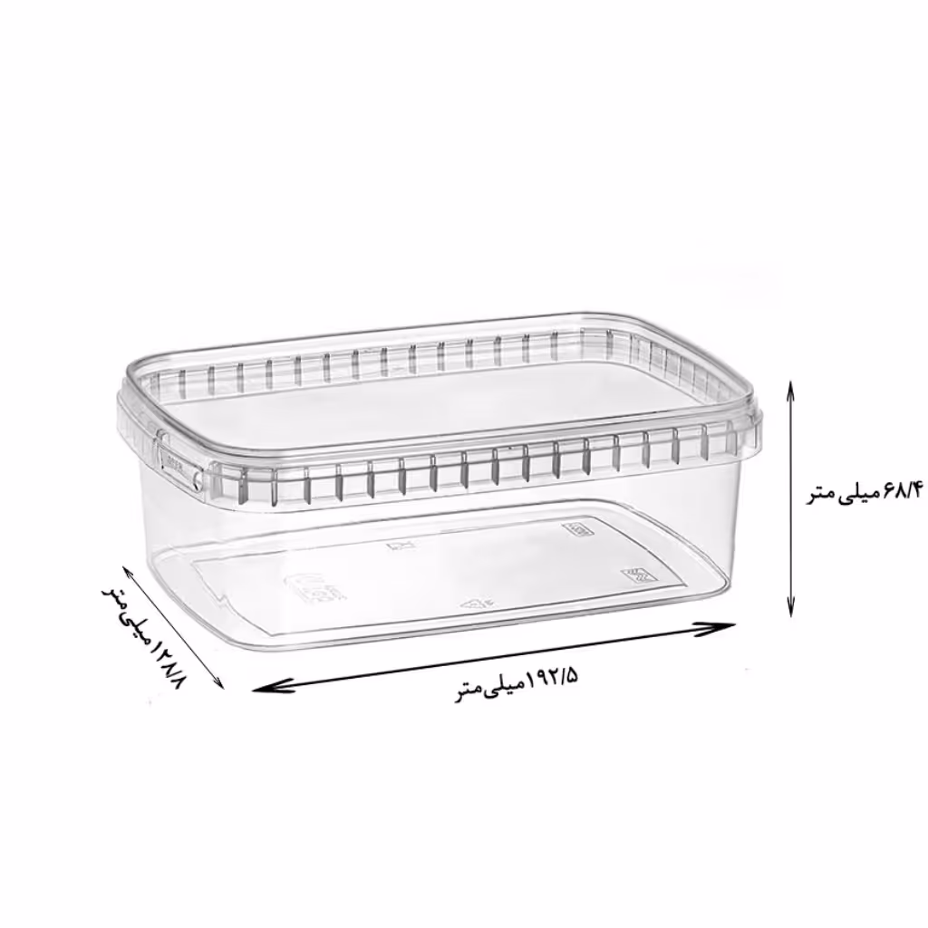 ظرف ماکروویوی 1200 سی سی  یکبار مصرف (کارتن 110تایی)