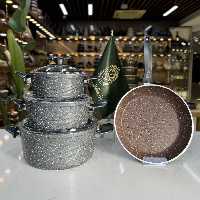 سرویس قابلمه 7 پارچه سوئینگ eviz طوسی