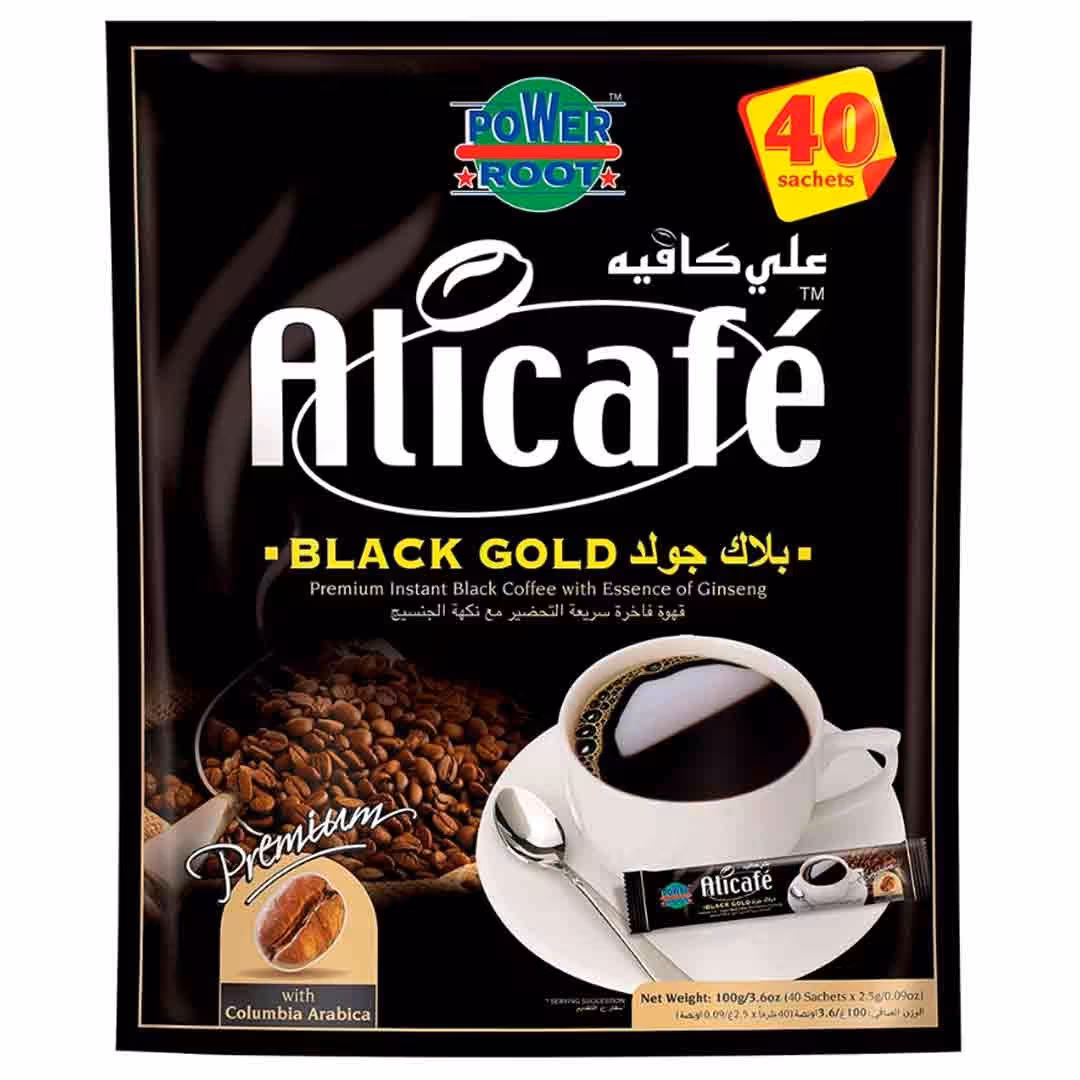 علی کافه alicafe بلک گلد 40 عددی