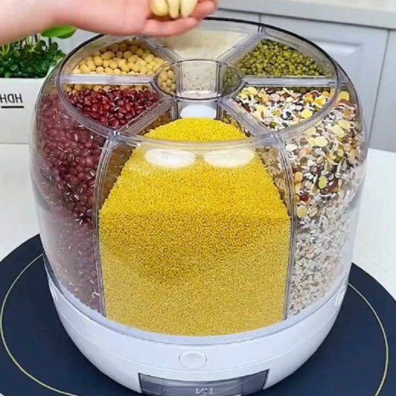 جا حبوباتی چرخشی رنگ سفید