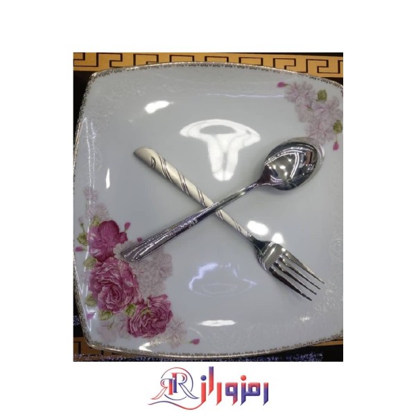 سرویس قاشق و چنگال 24 نفره یونیک مدل پرچمی