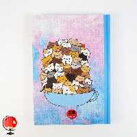 دفتر مشق 200 برگ طرح گربه ها جلد سخت آپادانا