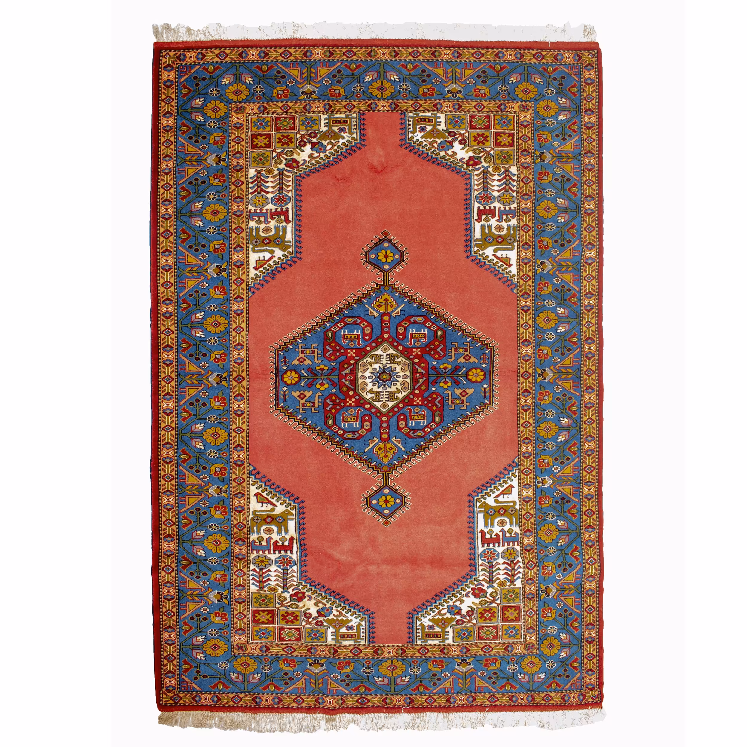 فرش دستباف 3 متری چله و گل ابریشم اعلا