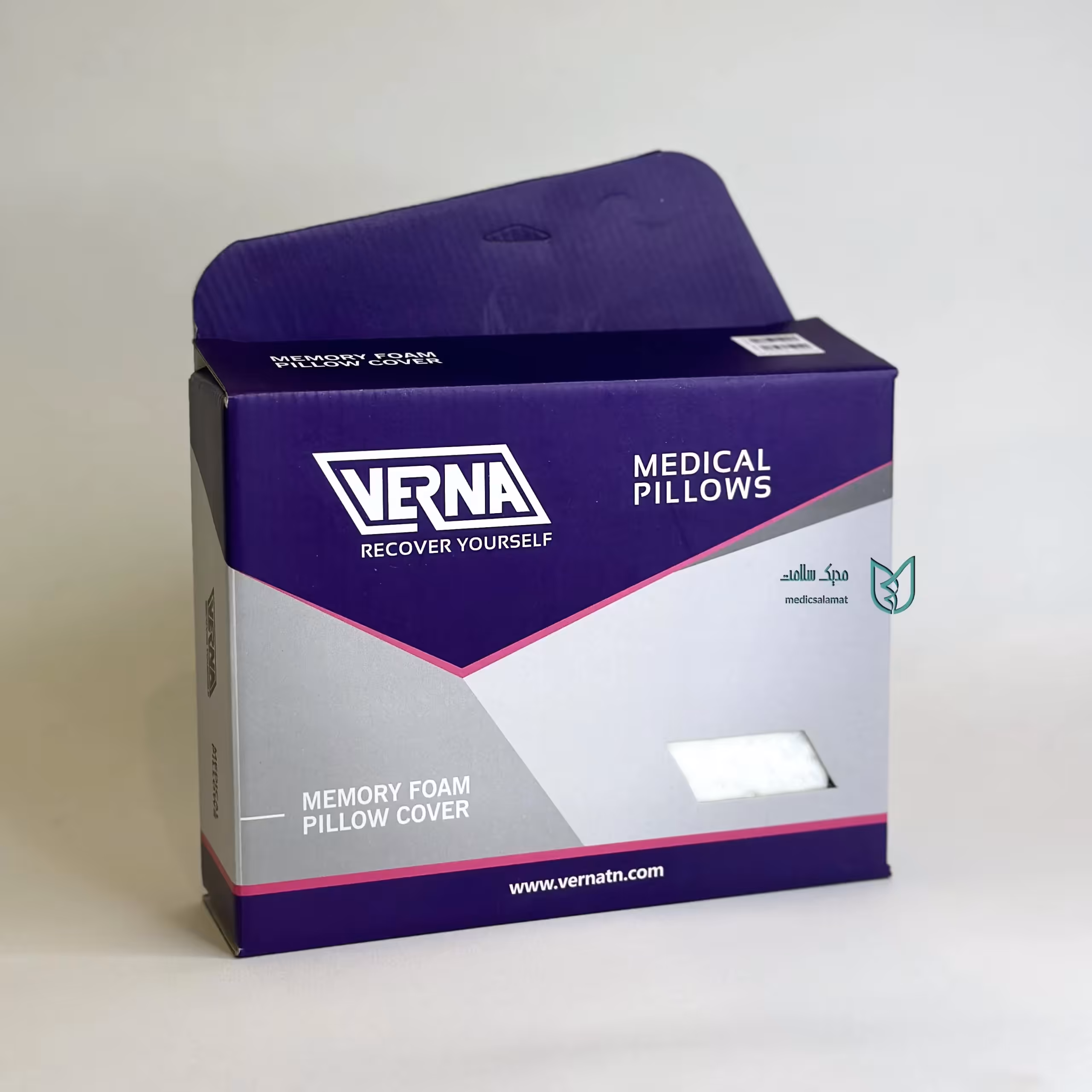 روکش بالش طبی مموری فوم سایز L ورنا Verna