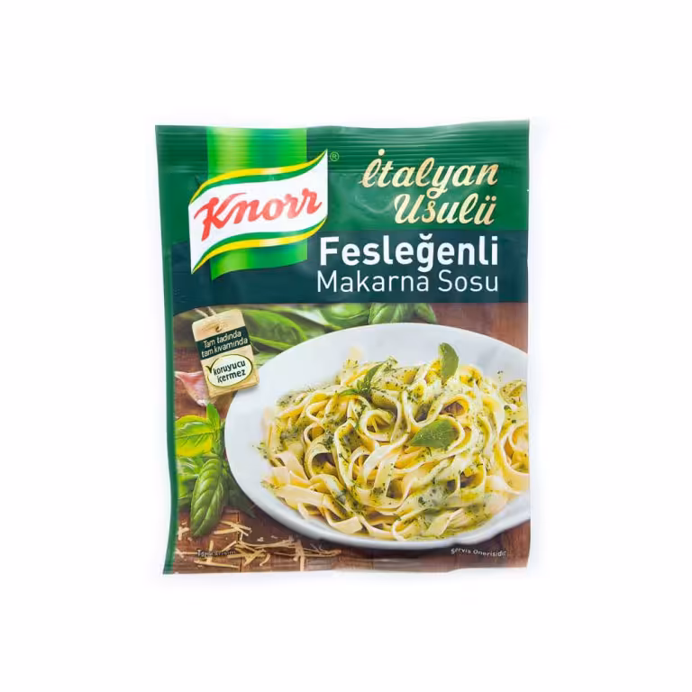 سس ماکارونی با طعم ریحان کنور Knorr ترکیه 50 گرم - فروشگاه اینترنتی افخمی
