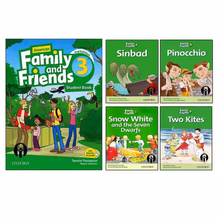 کتاب Family And Friends 3 اثر جمعی از نویسندگان انتشارات الوندپویان پنج جلدی