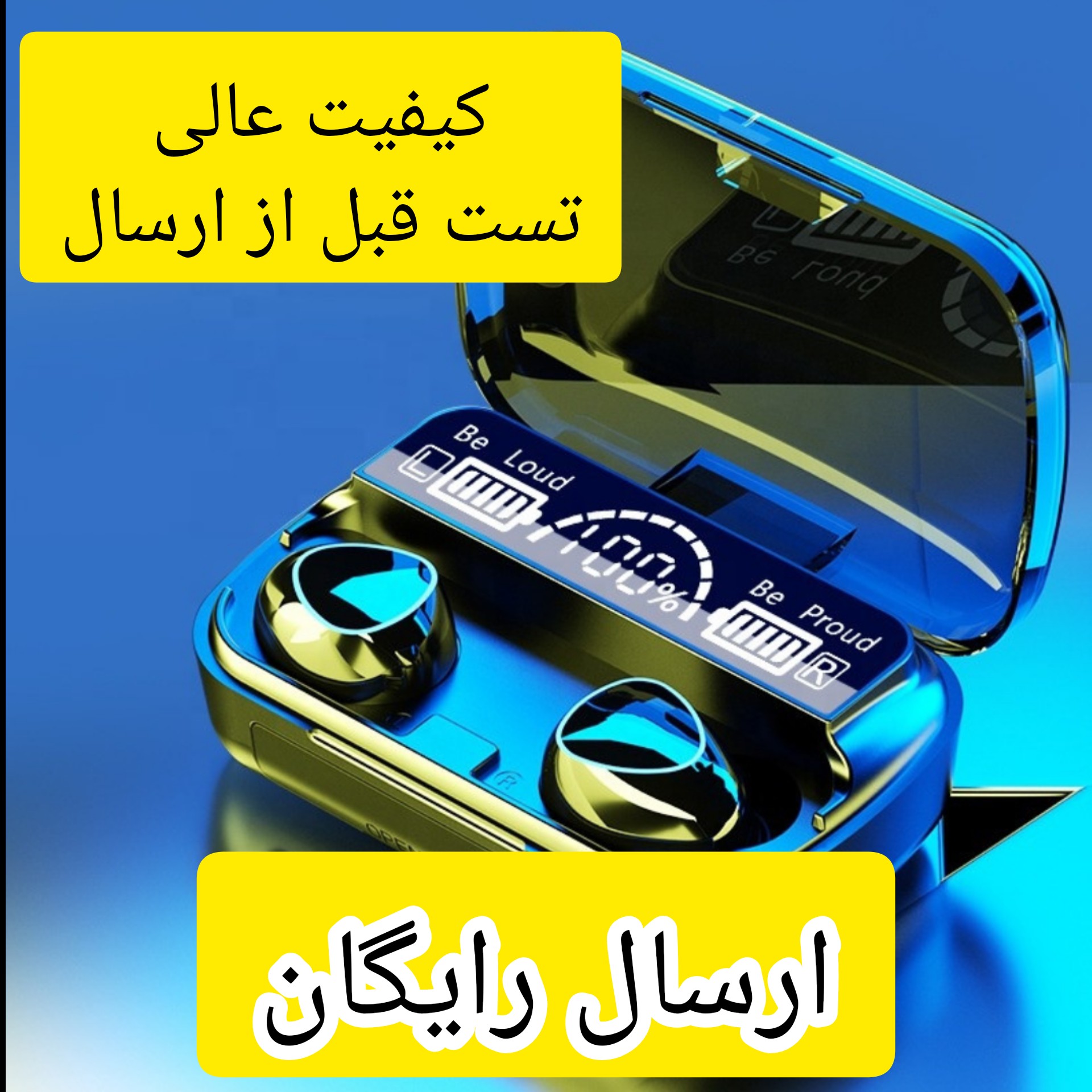 هندزفری بلوتوثی مدل m10 کیفیت اصلی، ارسال رایگان، نشانگر شارژ led