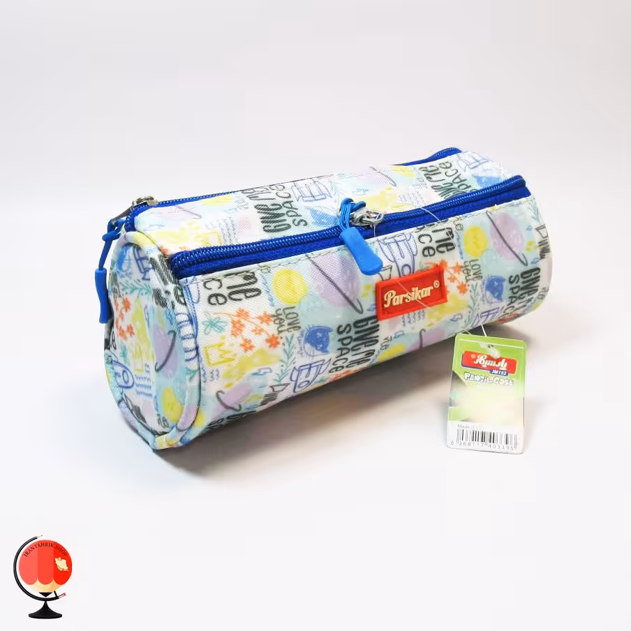 جامدادی استوانه سه زیپ طرح فضا پارسیکار