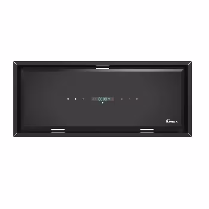 هودمخفی شیشه ای  بیمکث 2075 مشکی - لمسی کنترلی - تخفیف ویژه