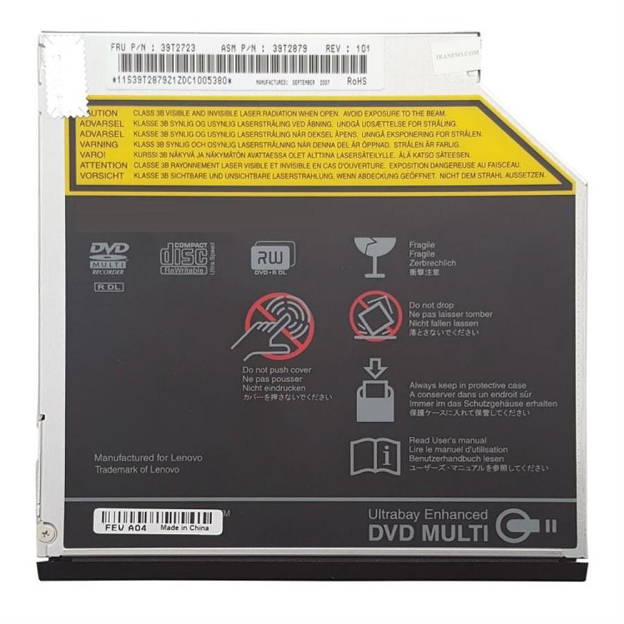 درایو لپ تاپ دی وی دی رایتر IDE Slim 127mm برای لنوو