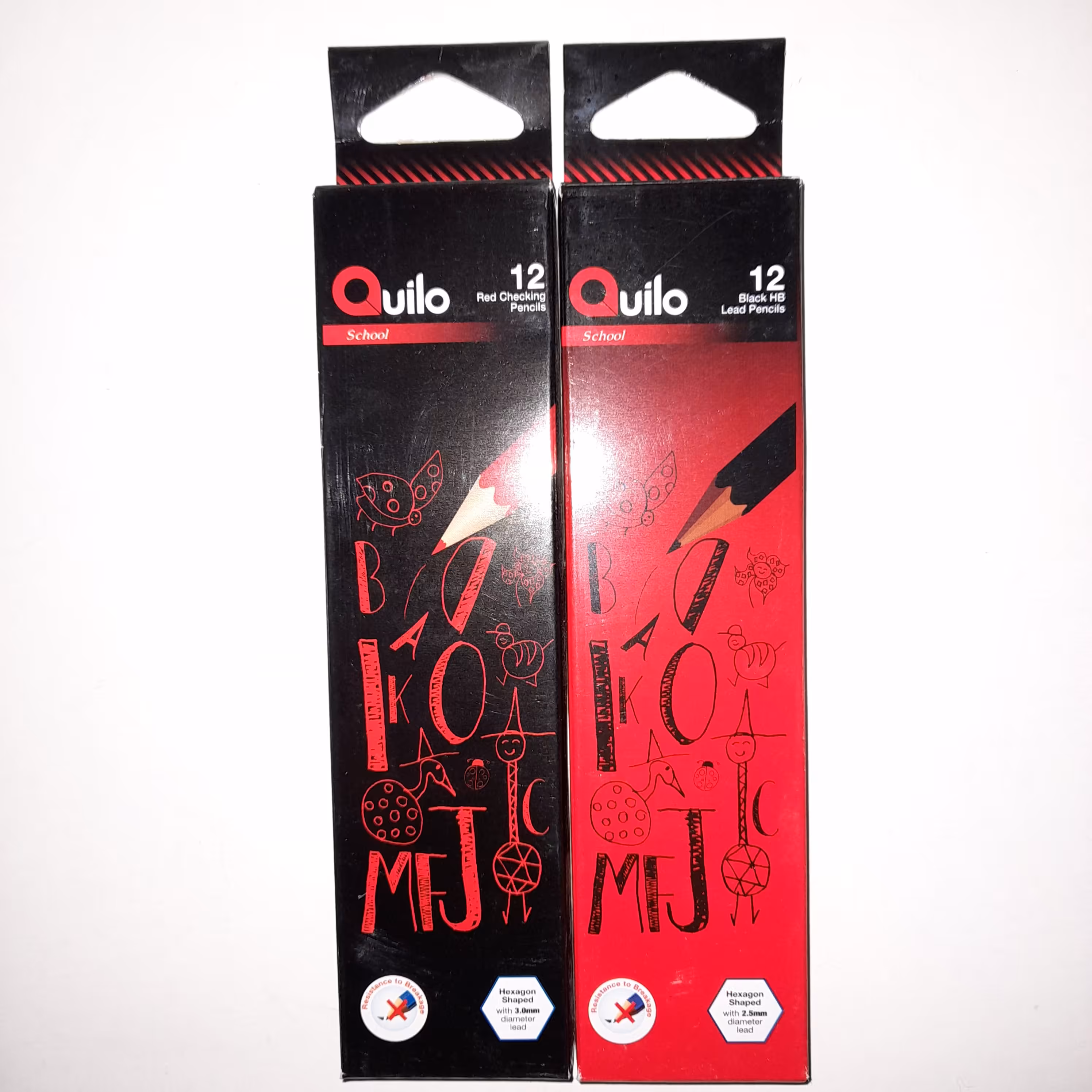 مداد مشکی quilo(یک بسته)