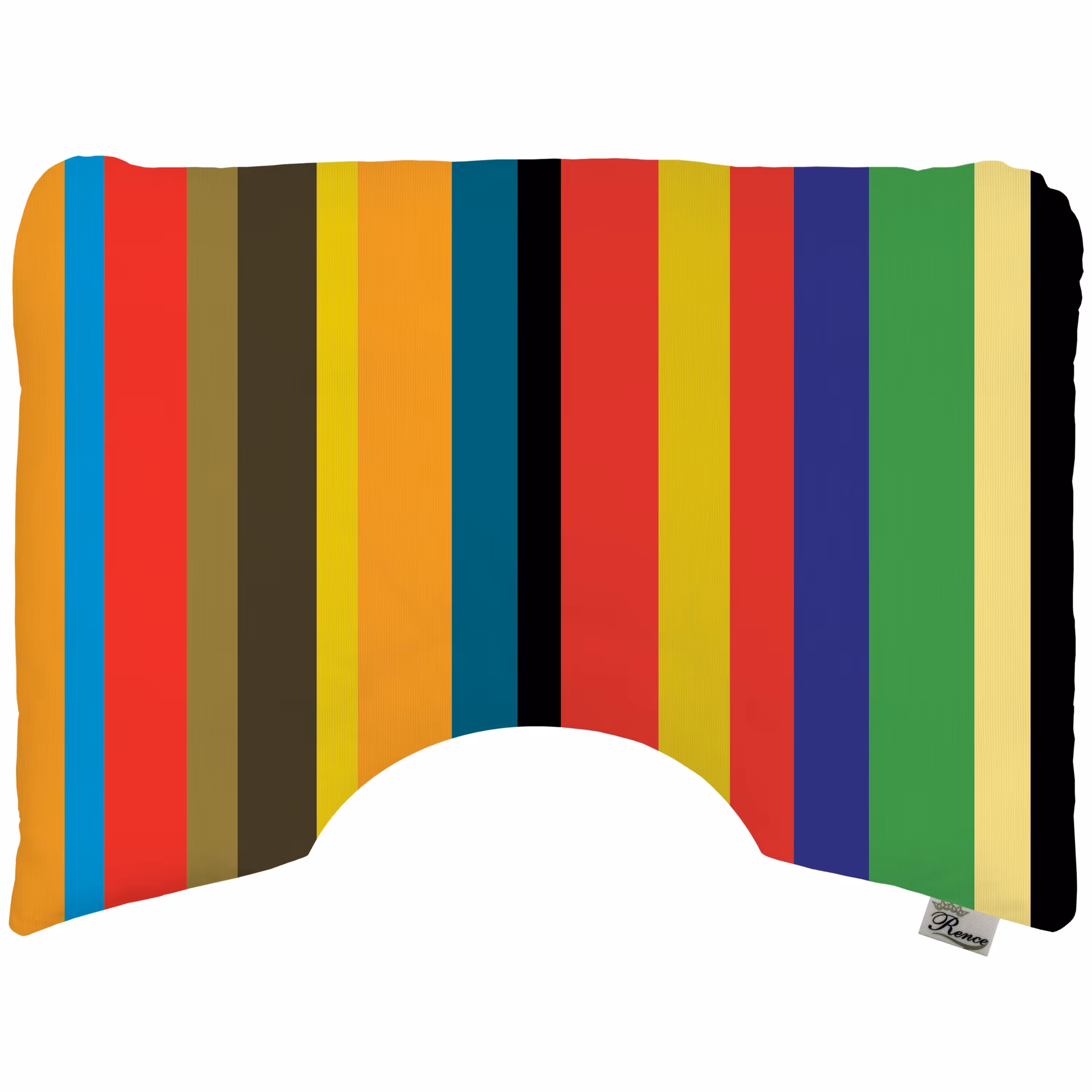 بالش طبی پارچه مخمل الیاف ویسکوز طرح راه راه سایز 40 در 55 مدل P22-87 شرکت رنس