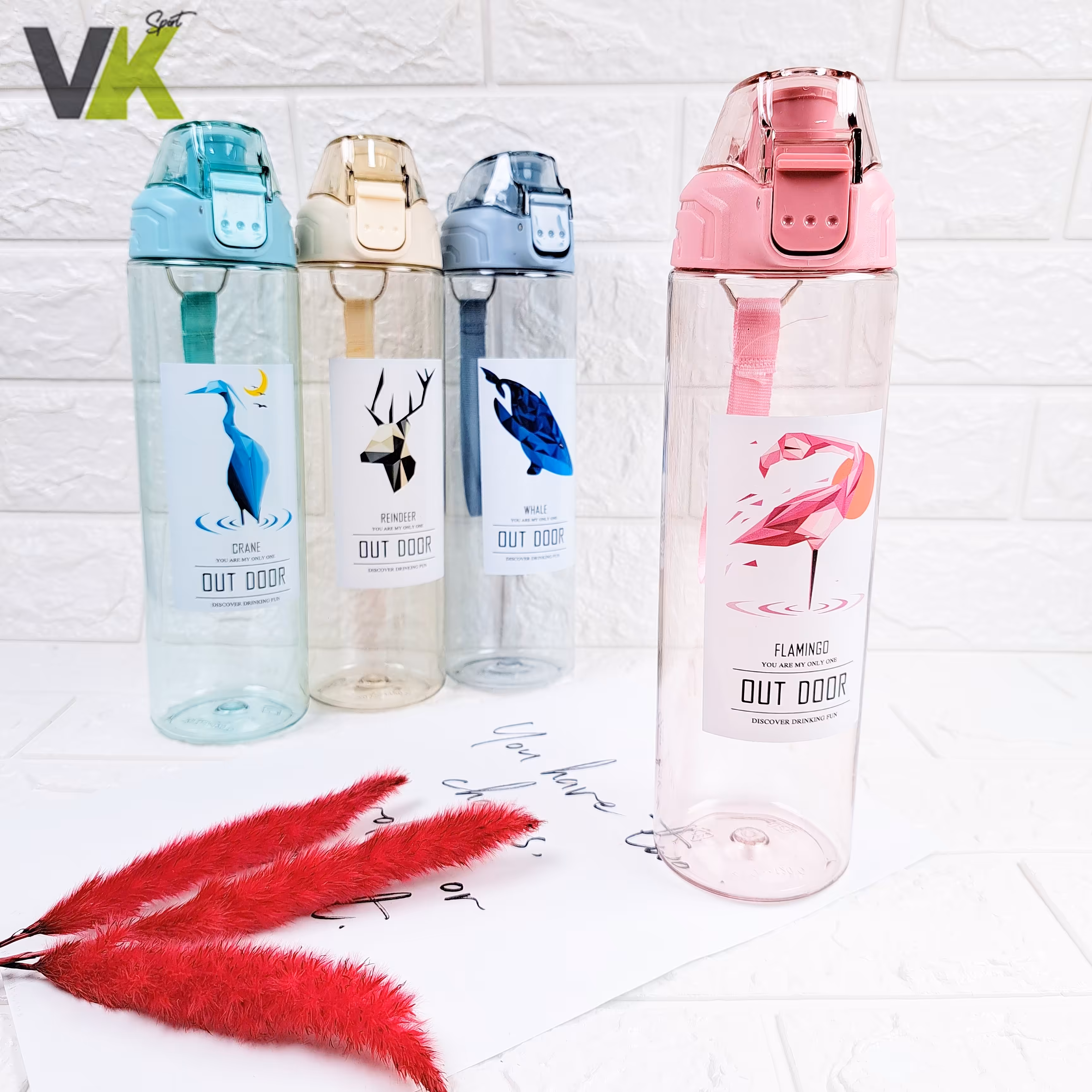 قمقمه مدل حیوانات کد 1303 صورتی رنگ طرح فلامینگو 700 میل قبل ثبت موجودی بگیرید