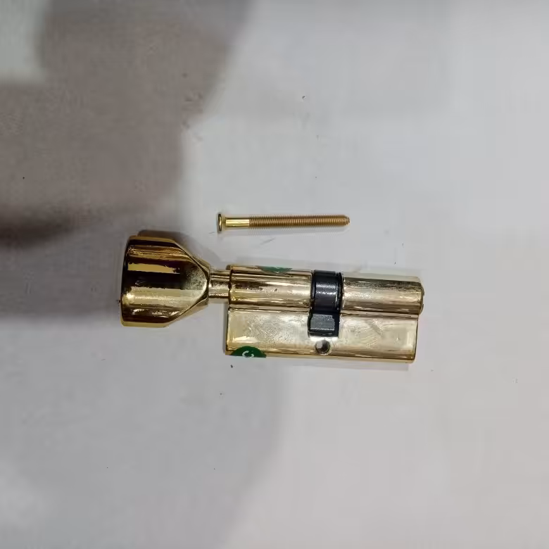 سیلندر ( مغزی قفل ) 70 میلیمتر سرویس کمکی ( بدون کلید ) طلایی سربی کلون