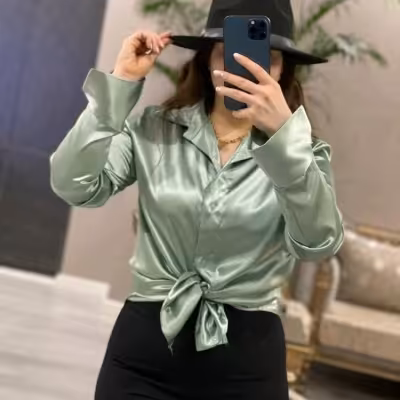 شومیز زنانه. شومیز ساتن زنانه