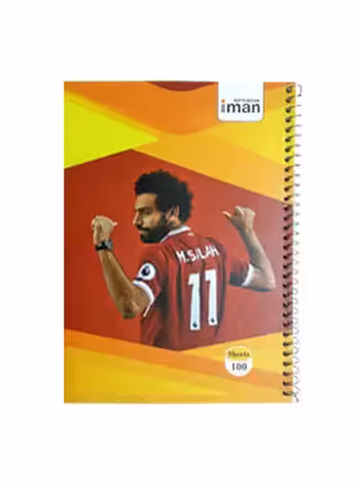 دفتر مشق 100 برگ فوتبالی ایمان طرح محمد صلاح - چی بخونم