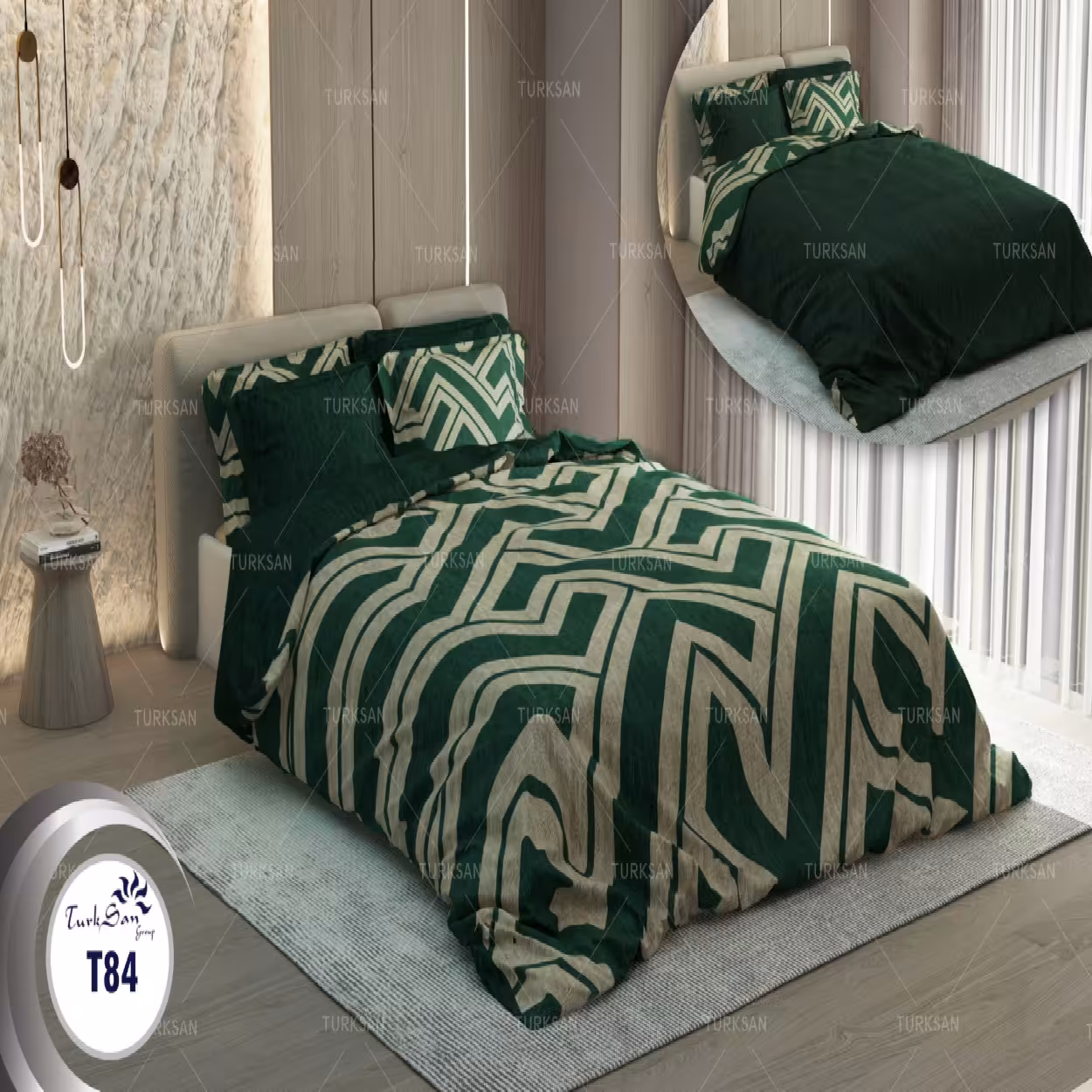 سرویس روتختی ترکسان کد T-84 دونفره 6 تکه