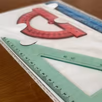 نقاله گونیا و خط کش ژله ای - 3 تکه