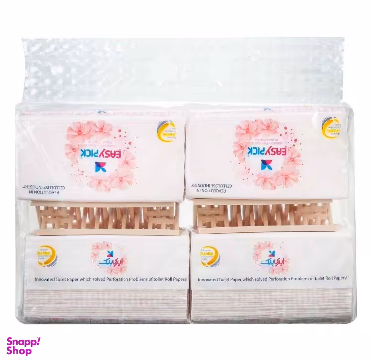 دستمال توالت 50 برگ ایزی پیک (Easy Pick) بسته 4 عددی