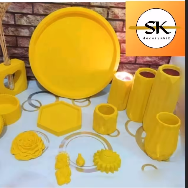 ست سنگی 14تیکه اکسسوری شیک/بتنی 