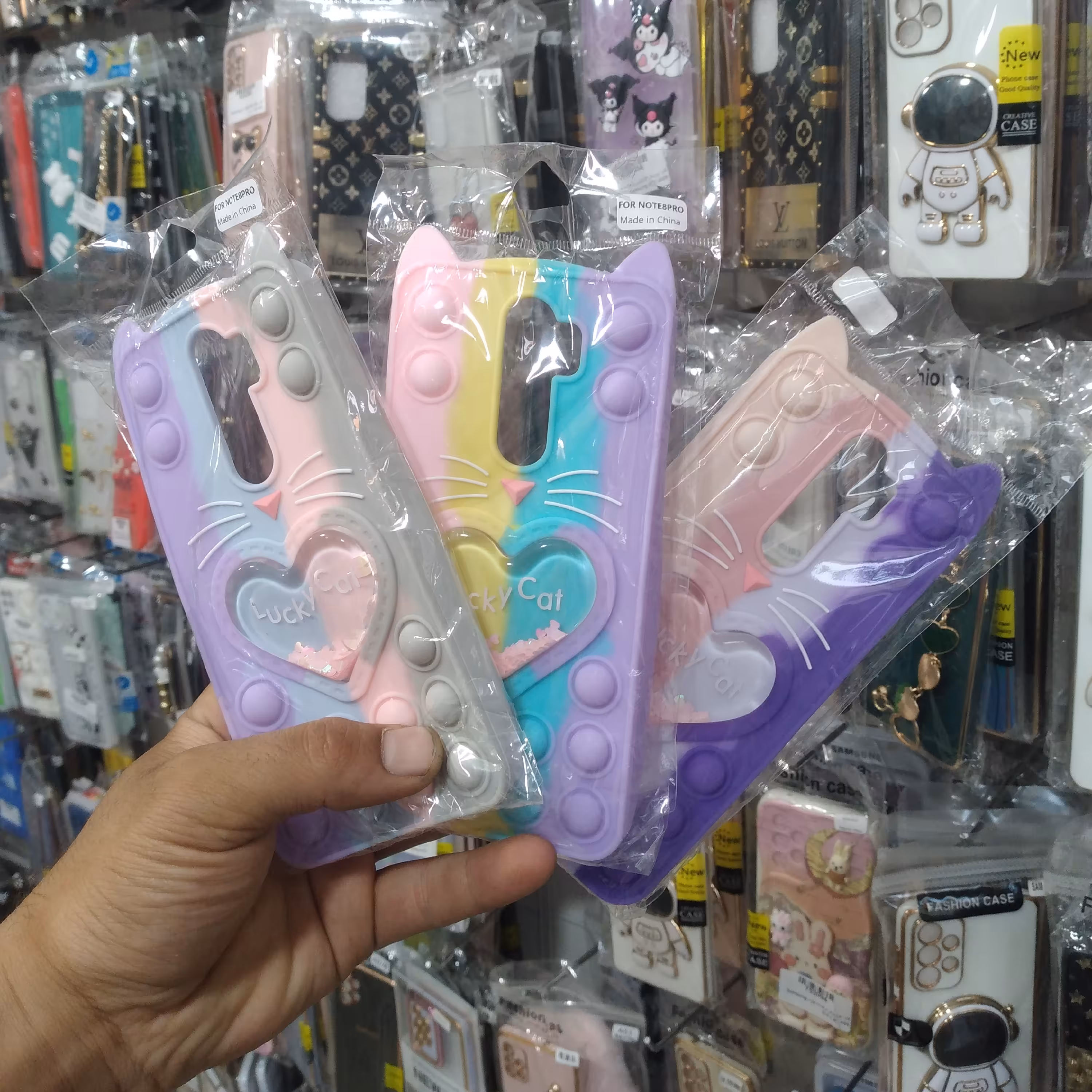 قاب گوشیnote8proقاب گوشی نوت8پرو قاب پاپت دخترانه موجود ب تمامی گوشی های سامسونگ شیائومی 