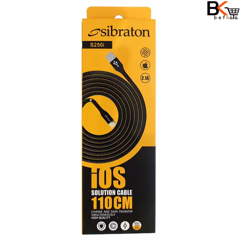 کابل شارژر آیفون لایتینگ سیبراتون مدل S250i