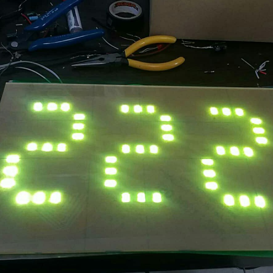 دستگاه تایمر صعودی نزولی صفحه بزرگ 30در40 پرقدرت