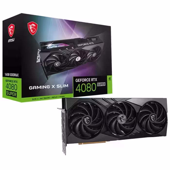 کارت گرافیک ام اس آی GeForce RTX 4080 Super 16GB Gaming X Slim