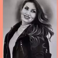 پرتره سیاه قلم سایز 50*70 