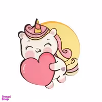 آینه جیبی دست ساز طرح یونیکورن عاشق تپل