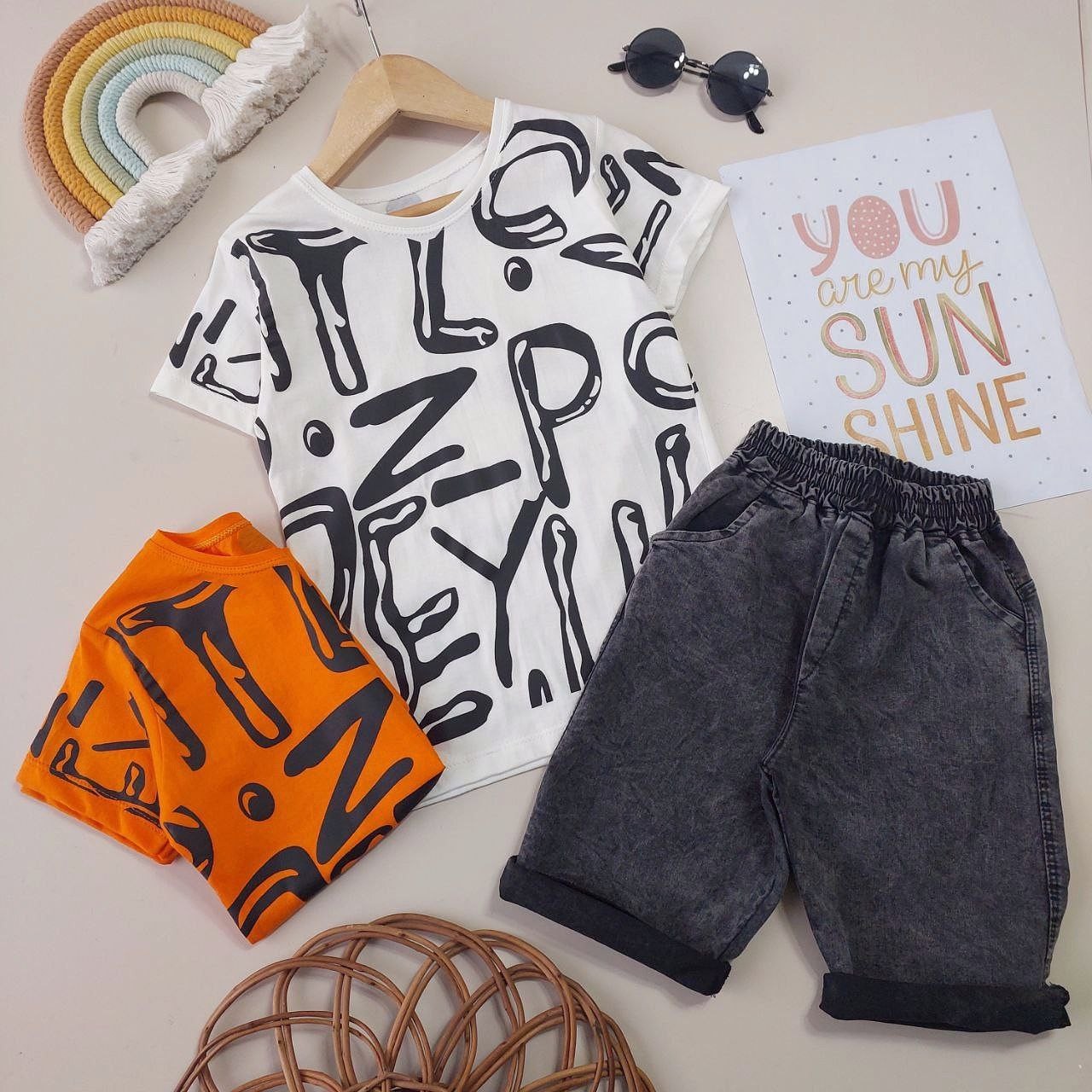 ست بیرونی بچگانه اسپرت مناسب 3 تا 11 سال جنس پنبه و لی کاغذی 