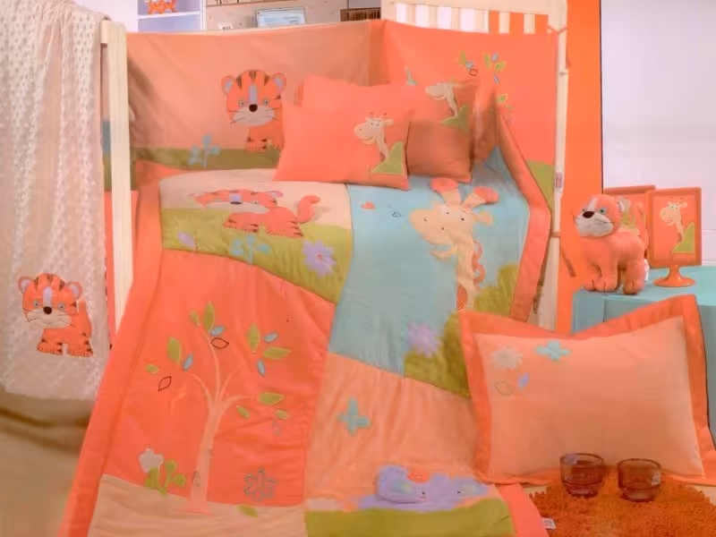 ست 6تکه سرویس لحاف کودک ستیمو با عروسک ببر