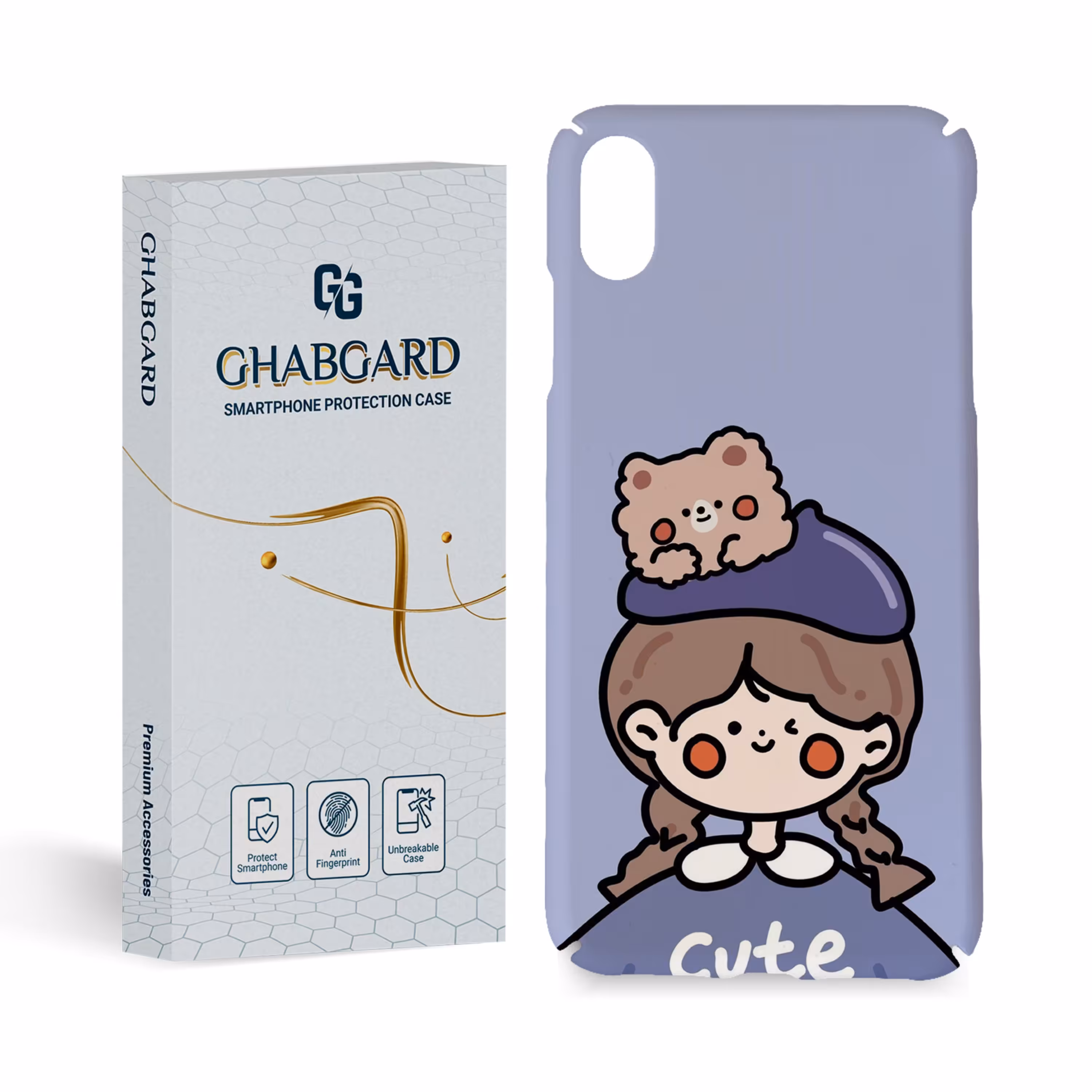 گارد قاب کاور دخترانه مدل g1015 مناسب گوشی موبایل xs max full