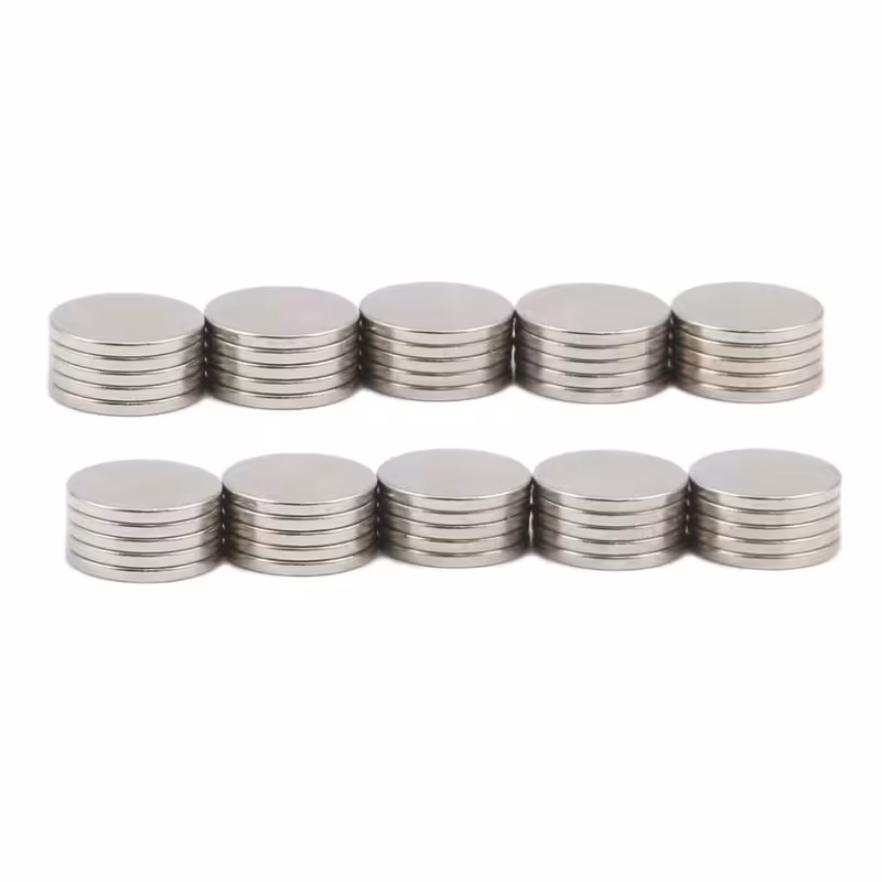 آهنربا نئودیمیوم سایز 10x1mm میلیمتر  سوپر مگنت دیسک بسته 50 عددی