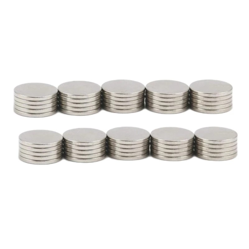 آهنربا نئودیمیوم سایز 10x1mm میلیمتر سوپر مگنت دیسک بسته 50 عددی
