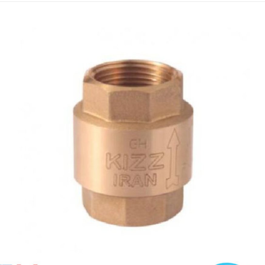 شیر یکطرفه برنجی برند KIZZIRAN سایز 1 اینچ