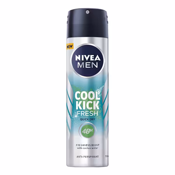 اسپری ضد تعریق مردانه نیوآ مدل Cool Kick Fresh 48h حجم 150 میلی لیتر