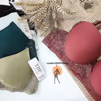 سوتین اسفنجی فانتزی فنردار  و بدون جک بغل گیپور،
برندTDF 