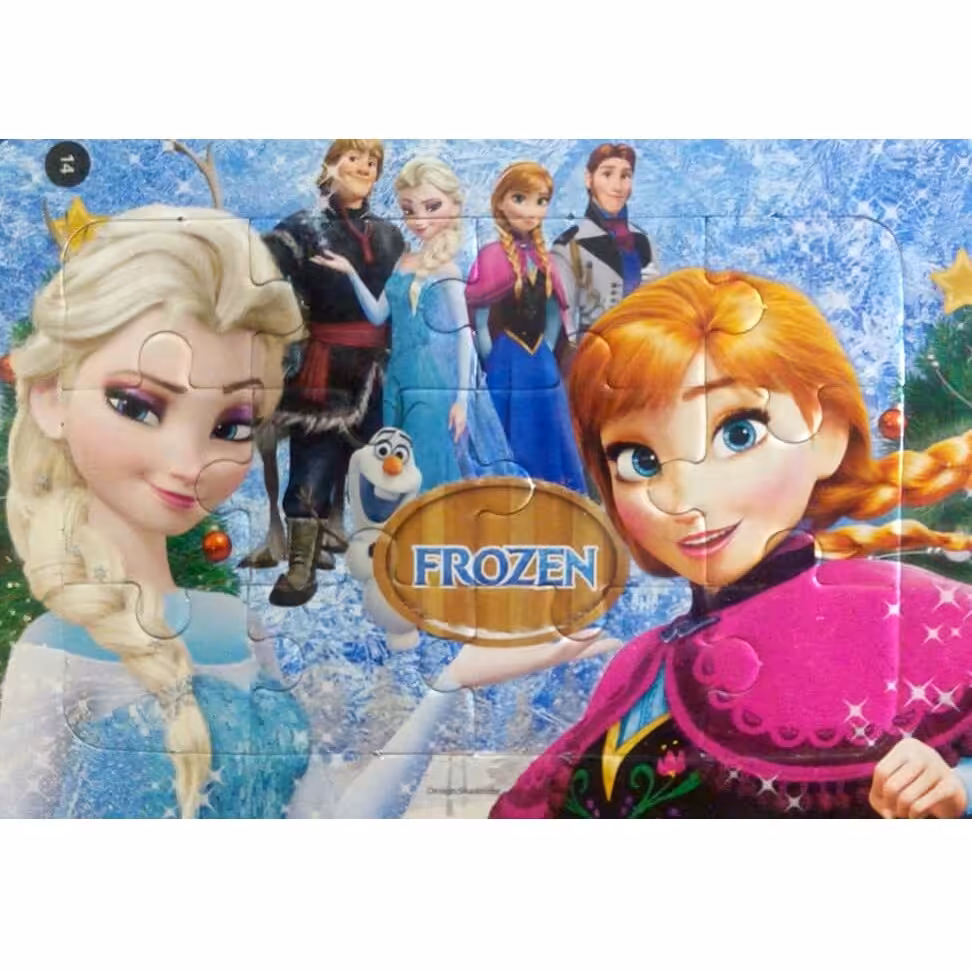 پازل فروزن - پازل فانتزی 12 تکه رقعی - شماره 14 - پشت وایت برد