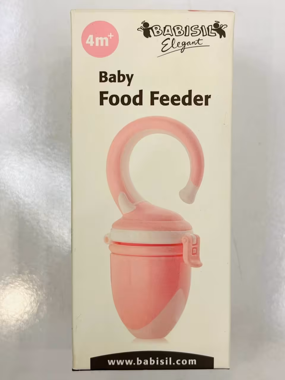 پستانک میوه خوری بی بی سیل انگلستان با سر ژله ای نرم سیلیکونی و درپوش محافظ و قابلیت چرخش برای کم و زیاد کردن میوه کودک    BABISIL