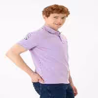 تی شرت یقه پولو بنفش مردانه پایه چوگان ASSN. T اورجینال U.S. Polo Assn.
