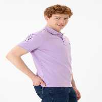 تی شرت یقه پولو بنفش مردانه پایه چوگان ASSN. T اورجینال U.S. Polo Assn.