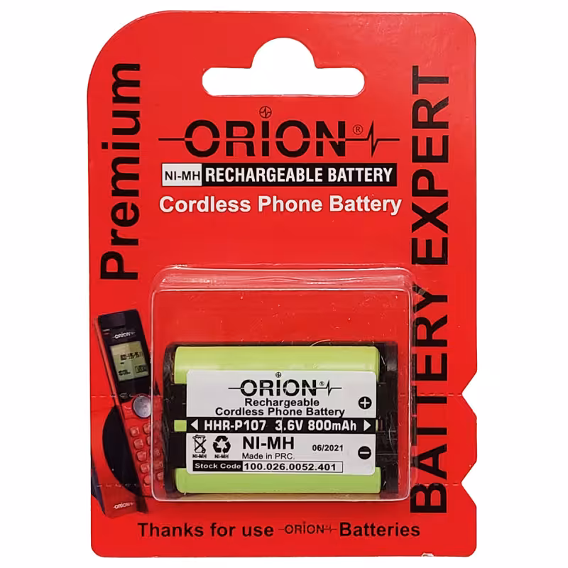 باتری تلفن اوریون مدل 3.6V 800mAH کد HHR-P107