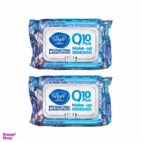 دستمال مرطوب دافی (Dafi) مدل Q10 Stop Acne بسته 50 عددی مجموعه 2 عددی
